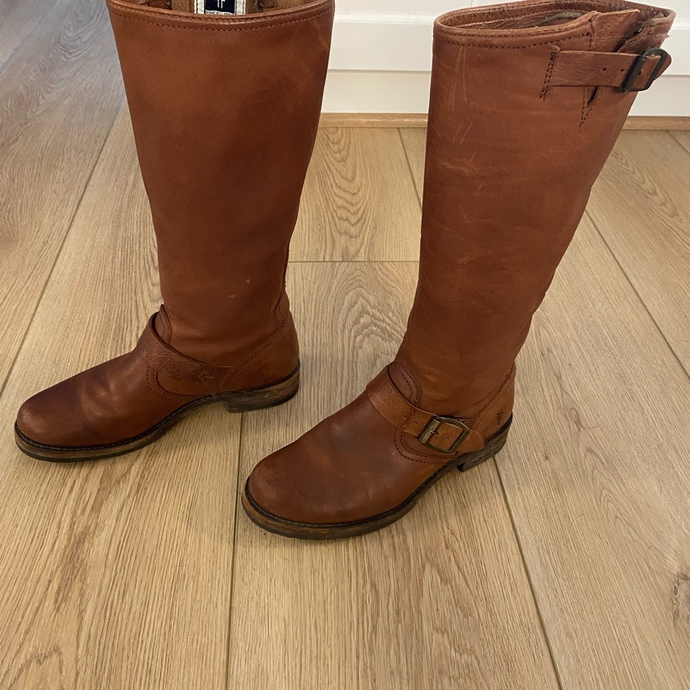 Vintage Frye Brown Leather Boots - Picture 2 of 7